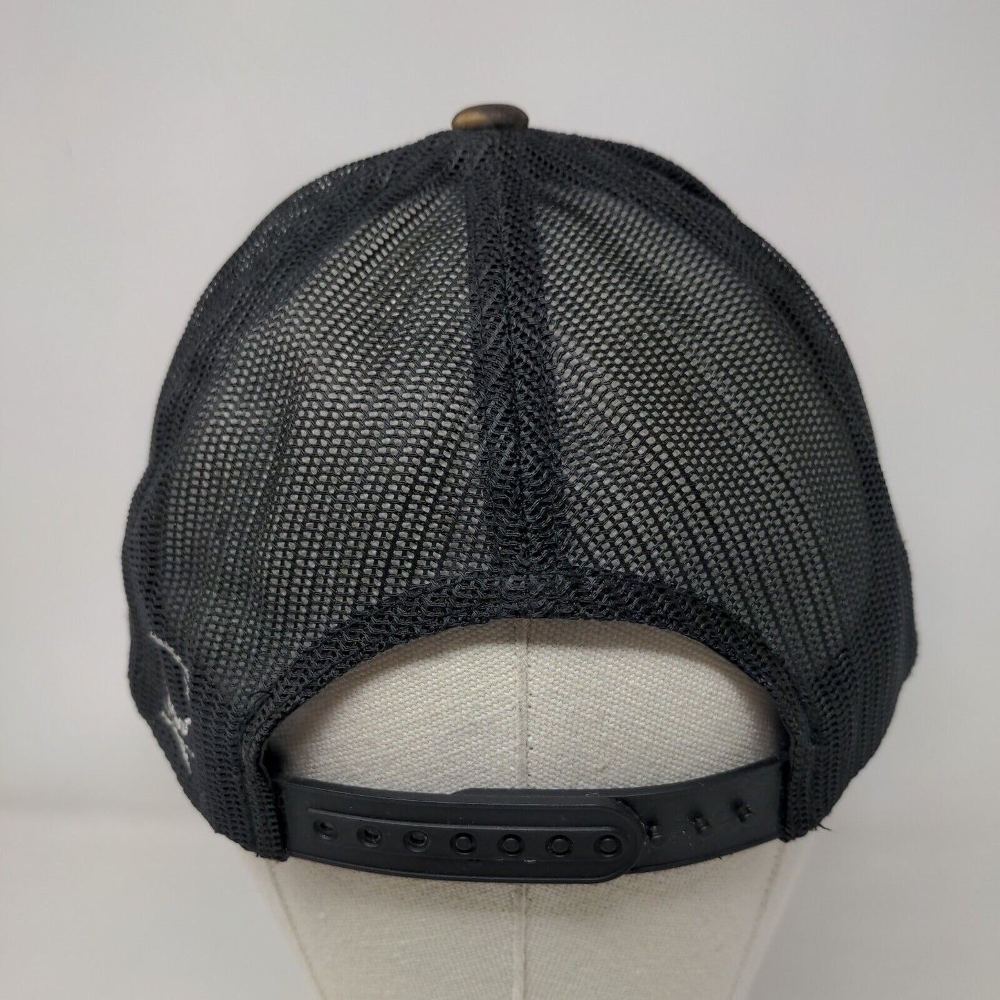 The Classic Yupoong Snapback Trucker Hat Camouflage OS Embroidered Mesh Back