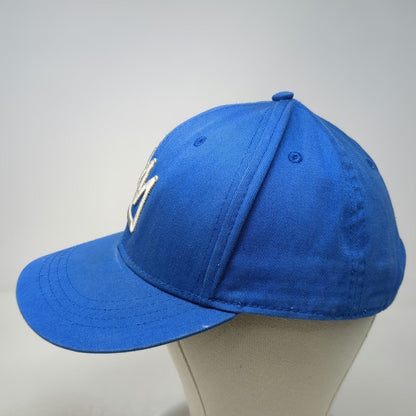 Mammoth Mountain Snapback Hat Blue One Size Ski Trail Map Crown Logo Graphic