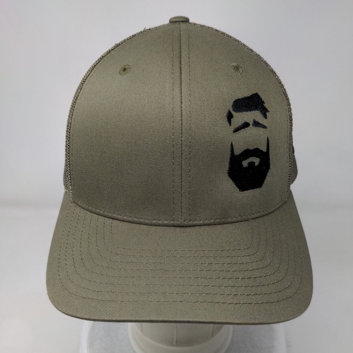 Better Man Beard Snapback Trucker Hat Green OS Adjustable Mesh Back Richardson