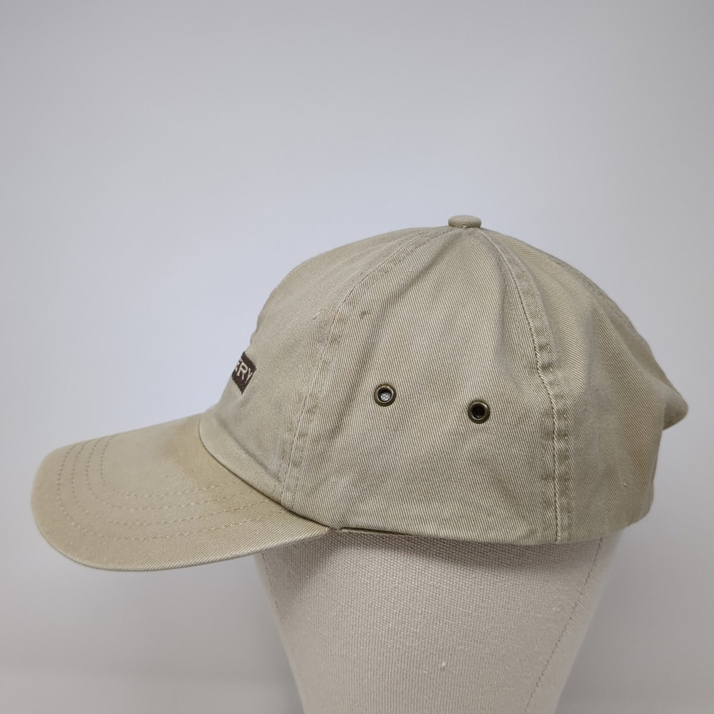 J Crist Gallery Slideback Hat Beige One Size Adjustable Port & Company