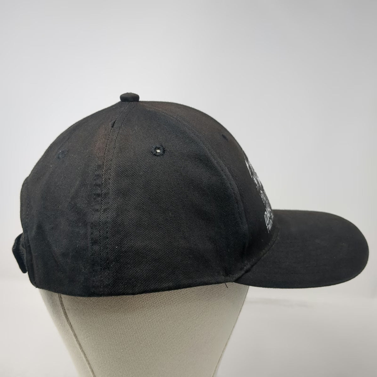 Idaho Hydro Jetting Baseball Cap Black White One Size Strapback Truck Hat