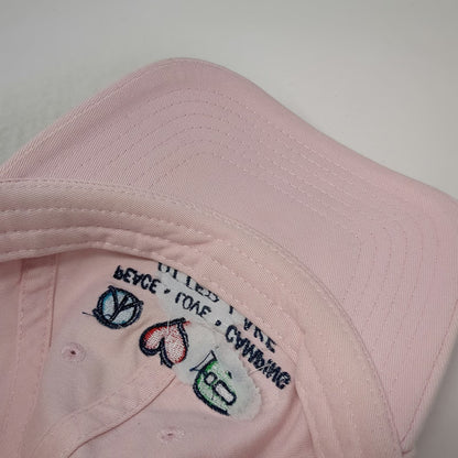 Royal Resortwear Baseball Cap Pink One Size Peace Love Camping Otter Lake Hat