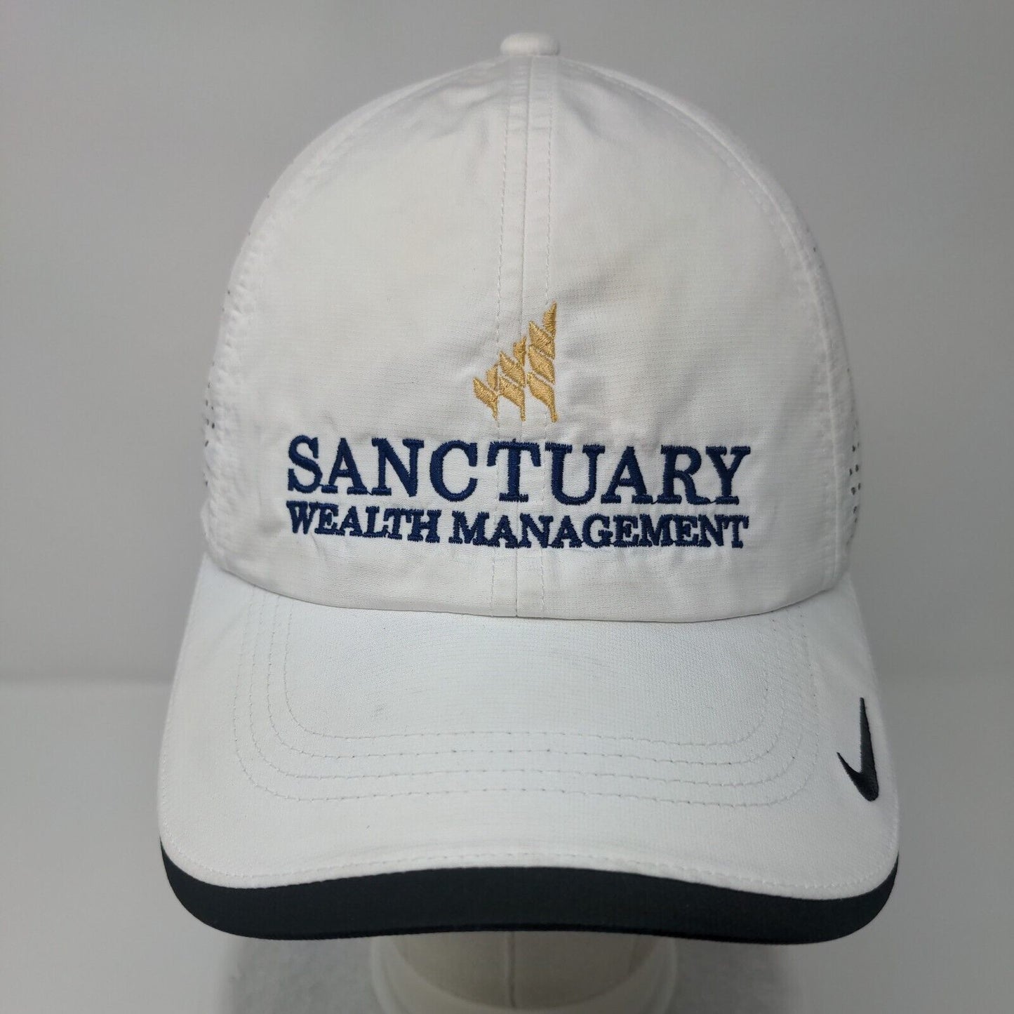 Sanctuary Wealth Management Strapback Hat White OSFM Nike Golf 6 Panel