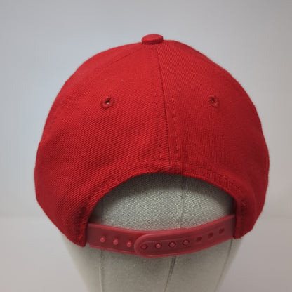 Joe's Taco Lounge Snapback Hat Red One Size Adjustable Embroidered Otto