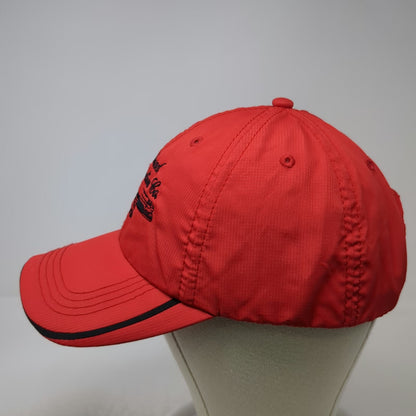 KC Caps Railroad Construction Co Train Baseball Cap Red One Size Strapback Hat