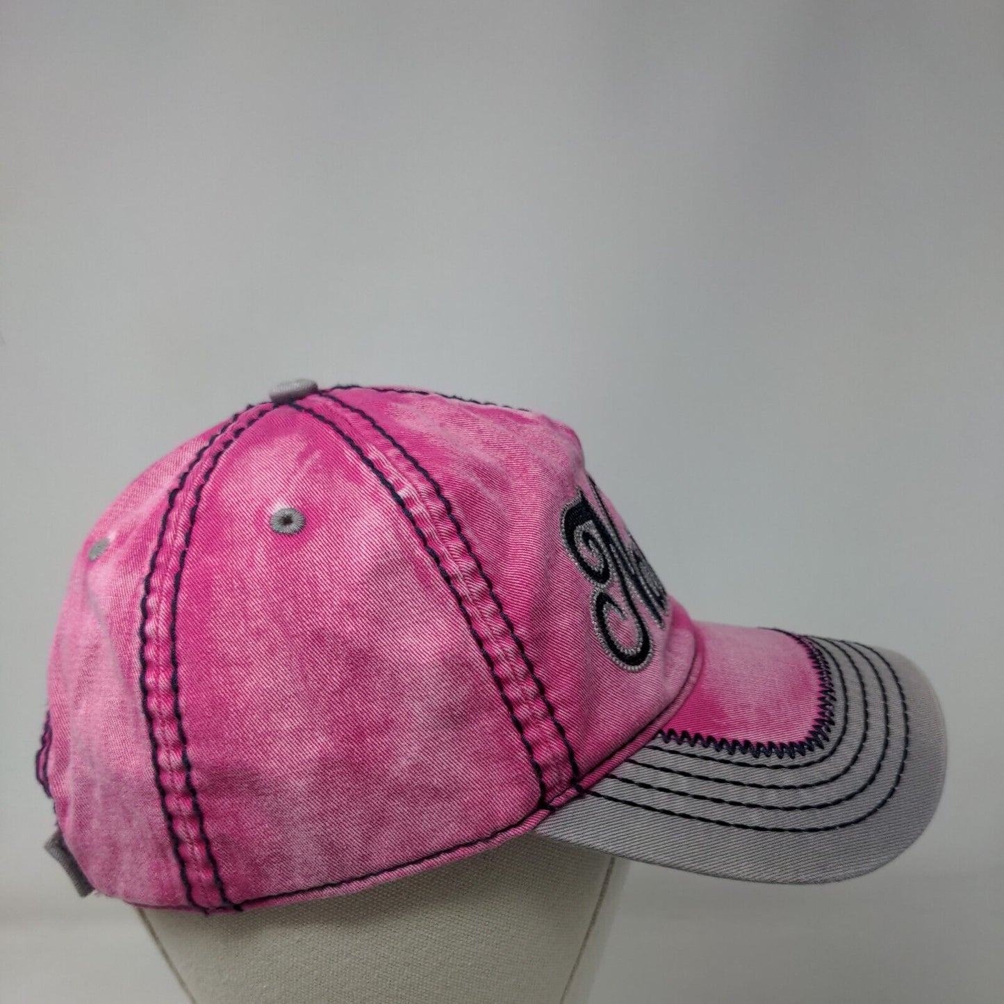 Nashville Tennessee Strapback Hat Pink One Size Adjustable Essencial Caps Cotton