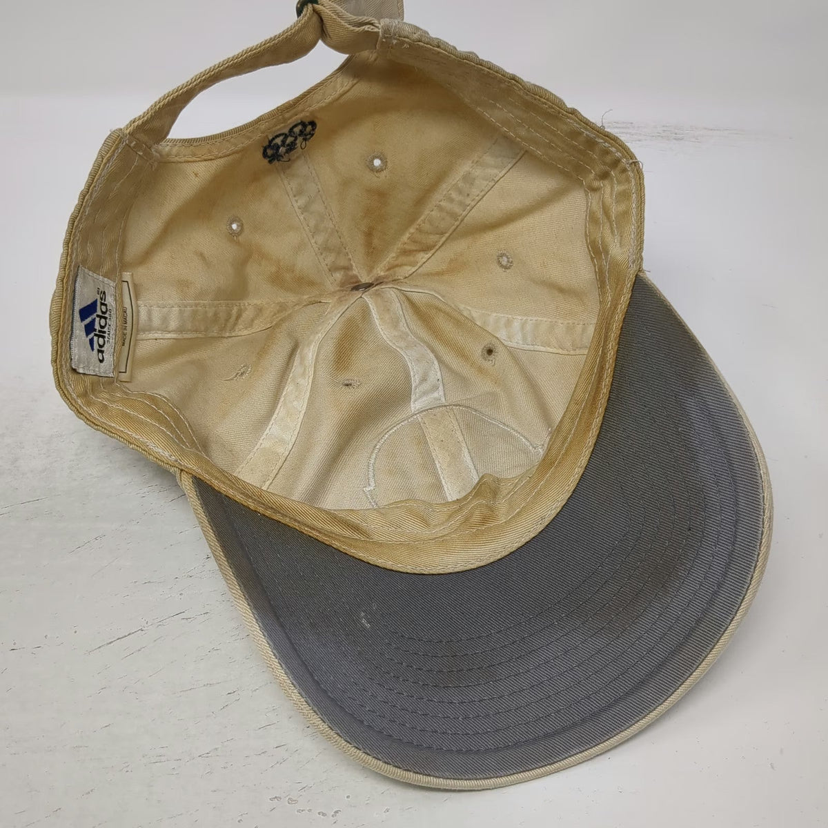 adidas Baseball Cap Beige 2000 USA Olympic Team Sydney Strapback Hat Vintage