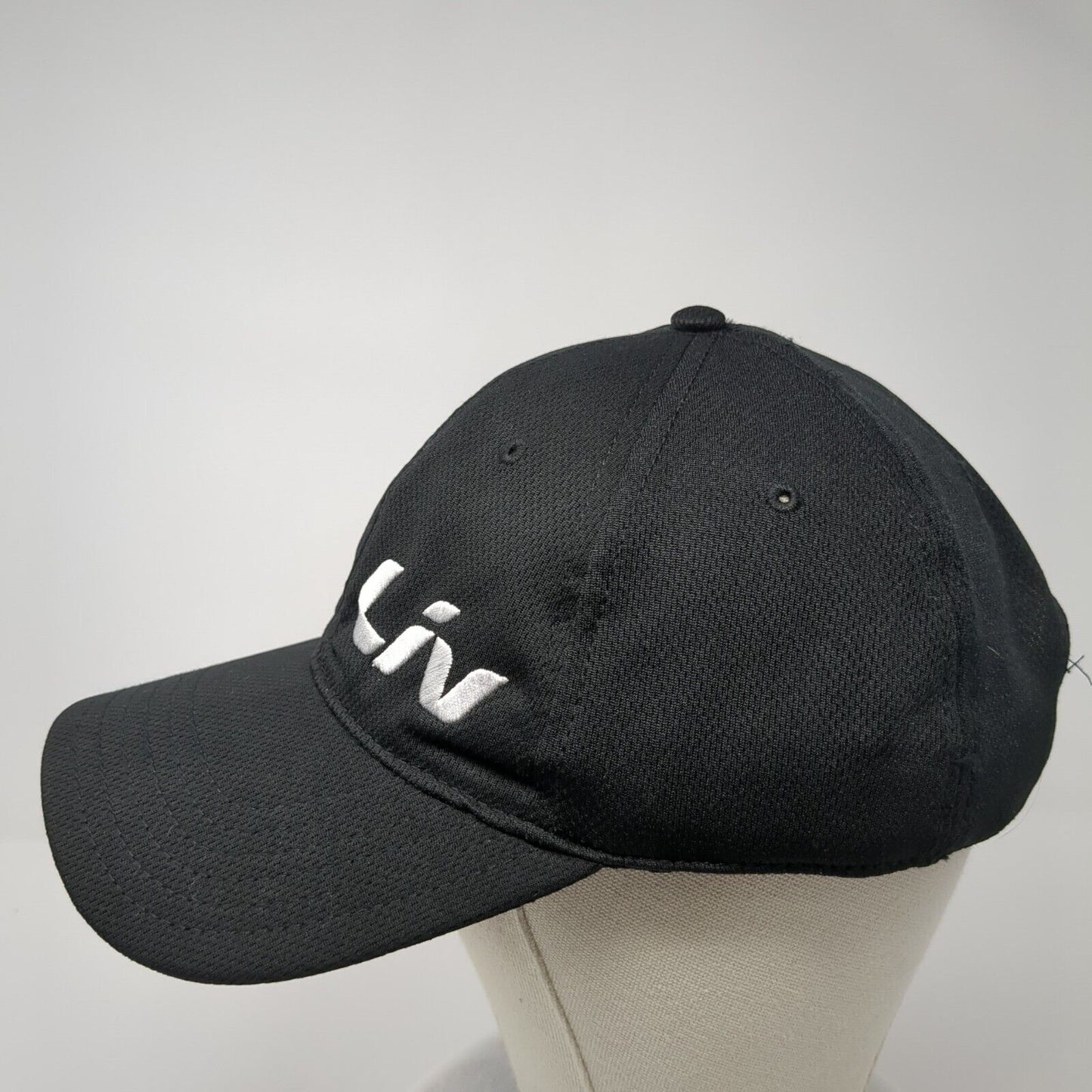 Liv Strapback Hat Black One Size Adjustable Embroidered Otto 6 Panel