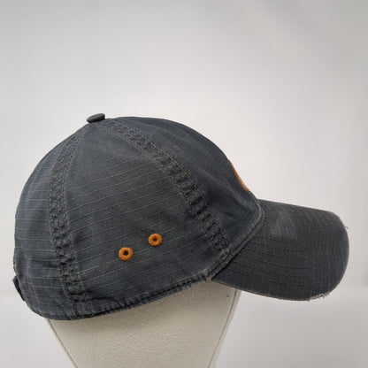 Life Is Good Patch Strapback Hat Gray One Size Adjustable 6 Panel