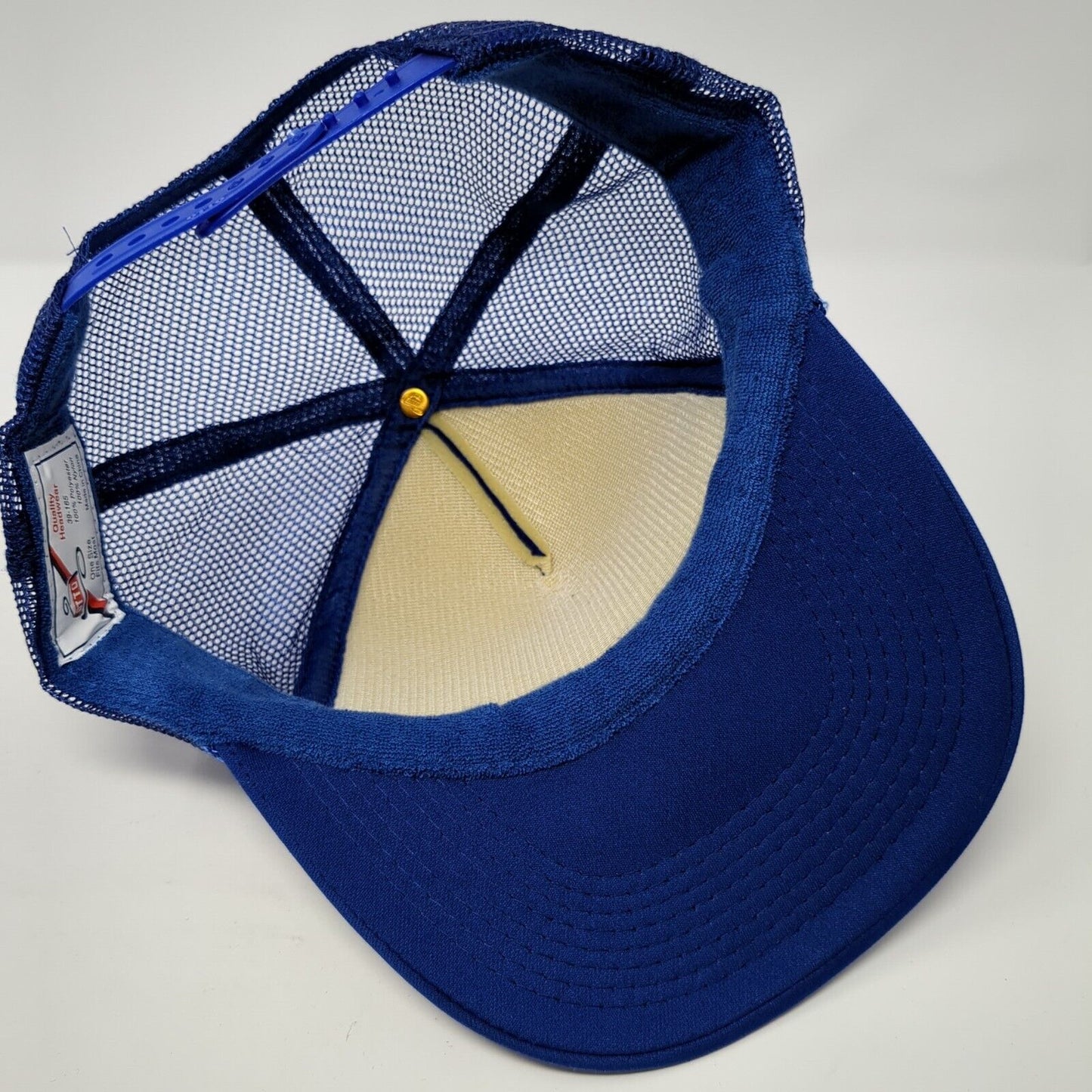 The Outlaws Oatman AZ Snapback Trucker Hat Blue One Size Mesh Back