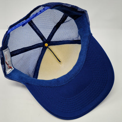 The Outlaws Oatman AZ Snapback Trucker Hat Blue One Size Mesh Back