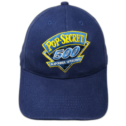 Pop-Secret 500 California Speedway Logo Hat Blue One Size Baseball Cap Strapback