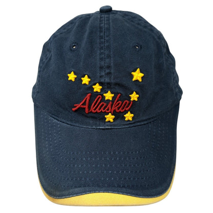 Alaska Stars Slideback Hat Blue One Size Adjustable Embroidered 6 Panel