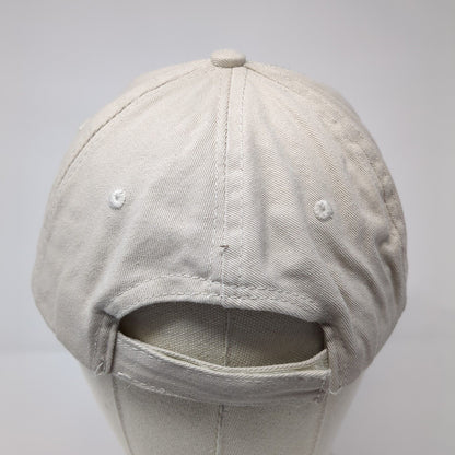 Alaska Strapback Hat Tan One Size Adjustable Embroidered Patriotic 6 Panel