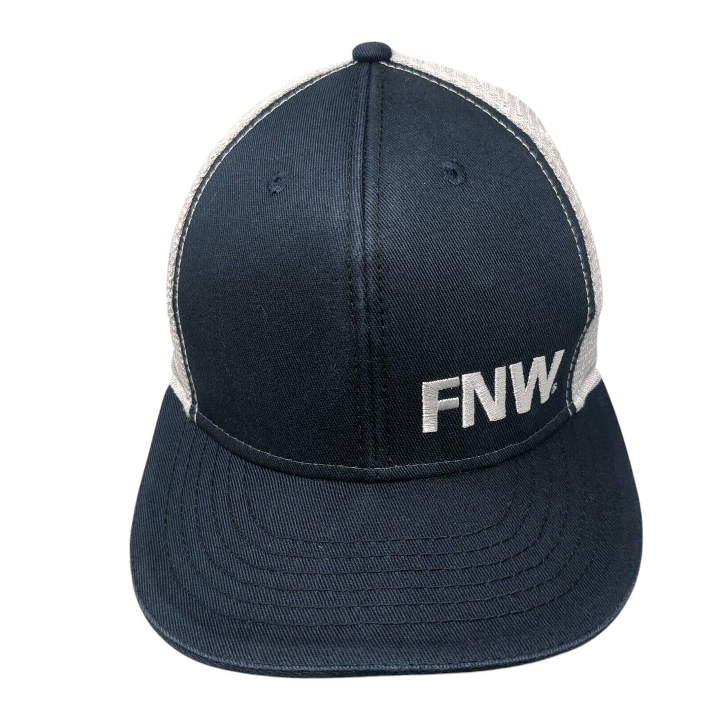 FNW Snapback Mesh Back Trucker Hat Blue OSFA Adjustable Embroidered