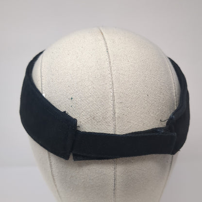 Headmost Sun Visor Hat Black One Size Adjustable Strap Lightweight Embroidered