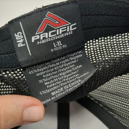 Pacific Headwear Baseball Cap Black XL Bettencourt Dairy Mesh Flex Fit Hat