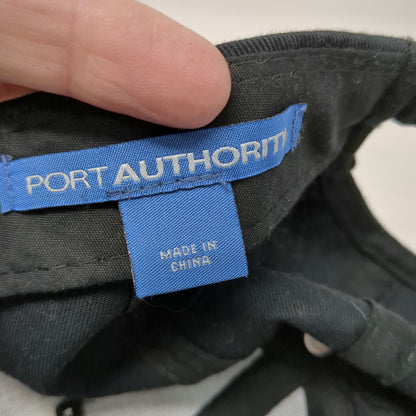 Port Authority Baseball Cap Black One Size 360 Painting Logo Hat Slideback