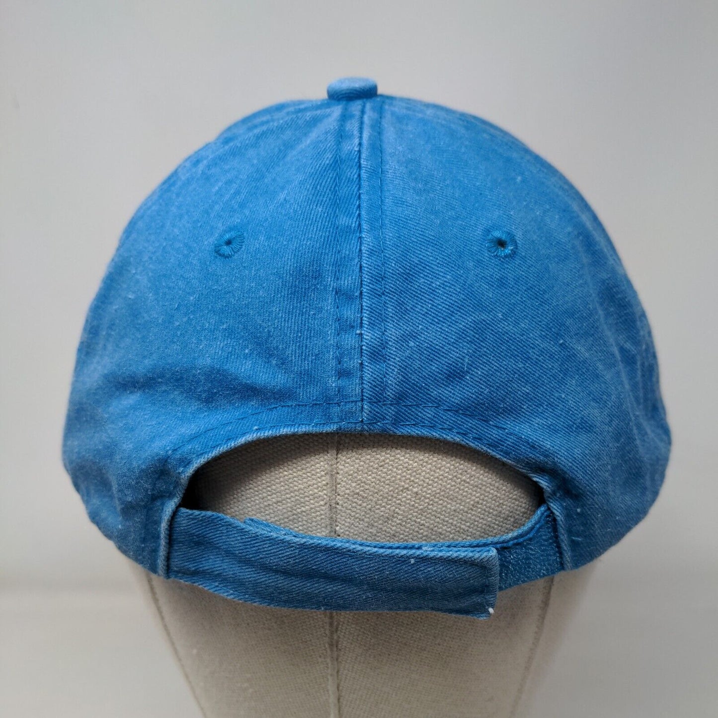 Florida State Map Strapback Hat Blue OSFA Adjustable Embroidered Kaufman Cotton