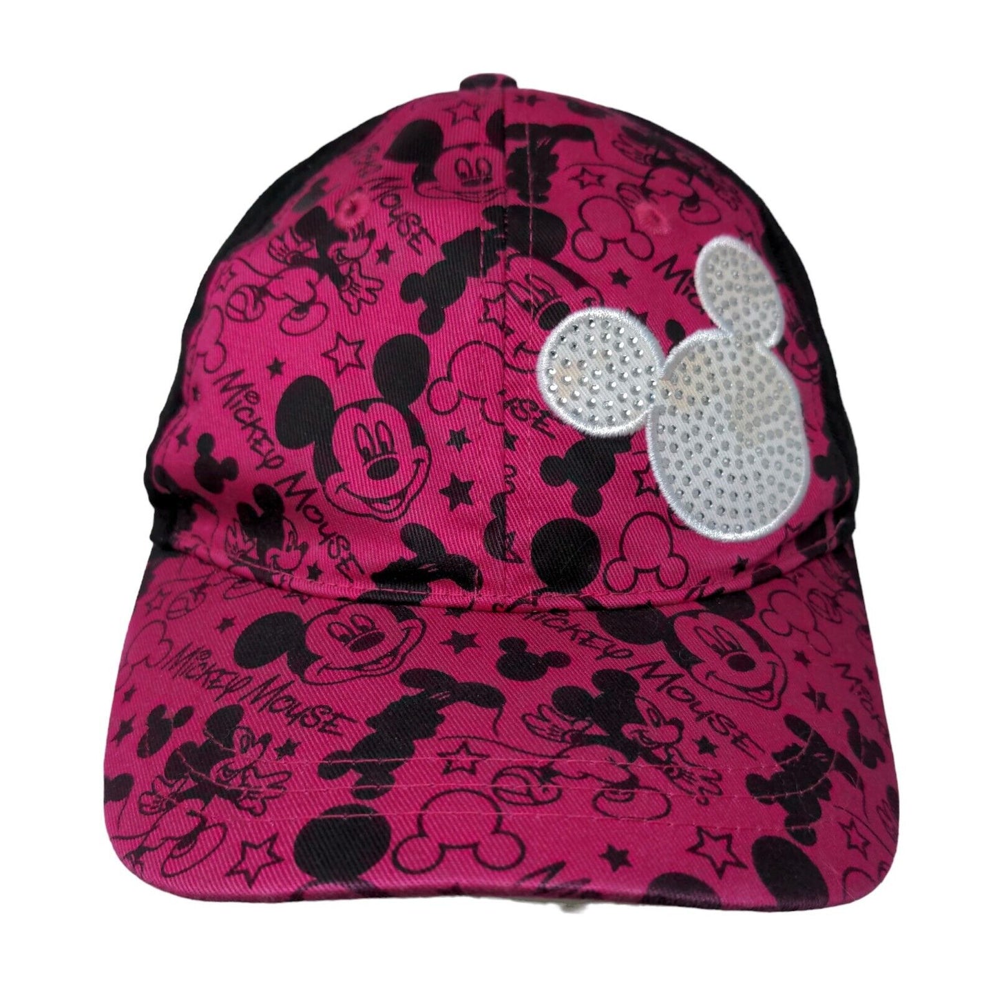 Mickey Mouse Youth Strapback Hat Multicolor One Size Embroidered Disney Parks