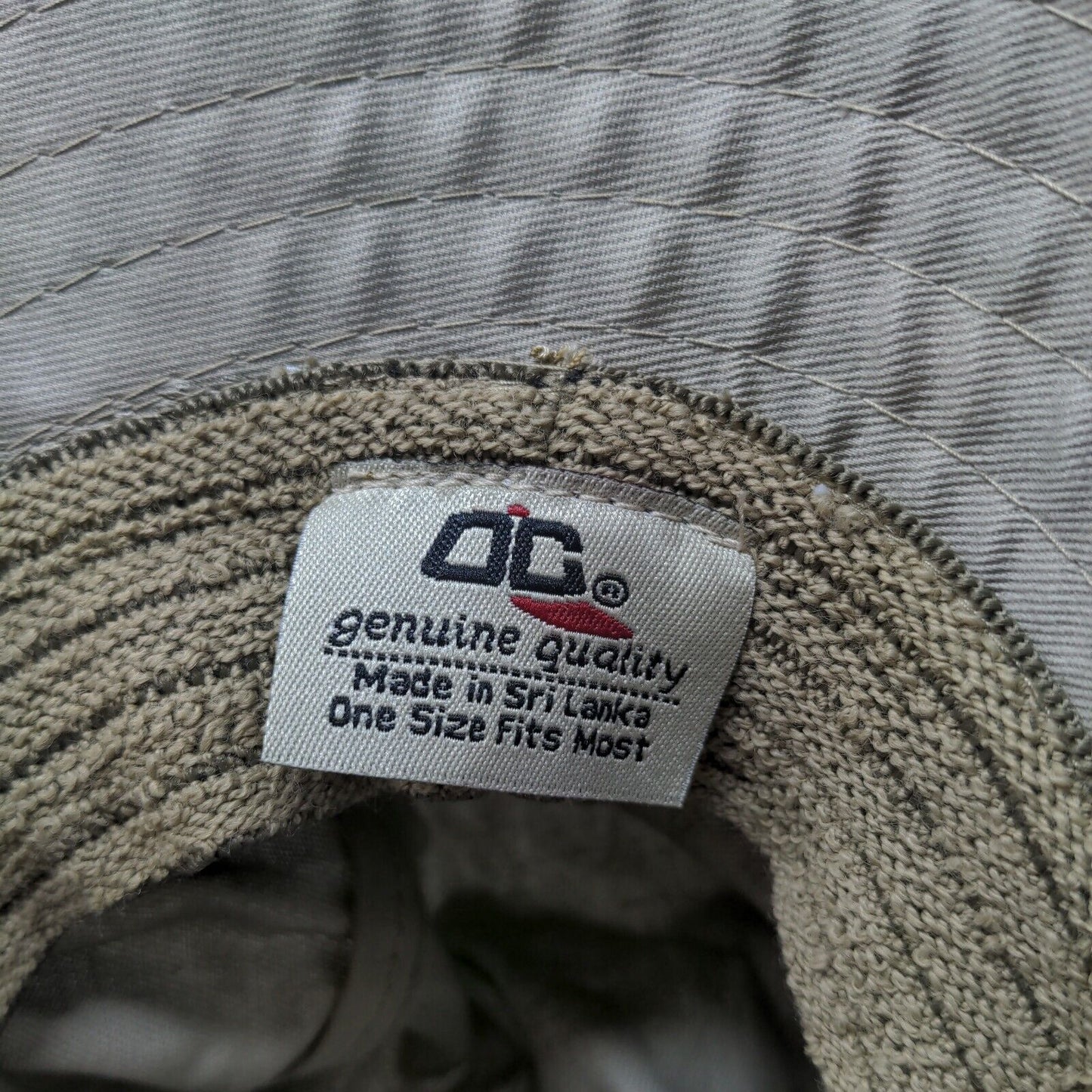 OC Sports Men's Boonie Hat Wide Brim Tan Size OSFM Embroidered Agrisolutions