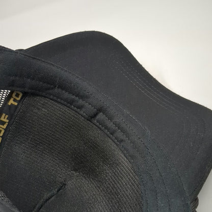 TopGolf Trucker Hat Black One Size Practice Swing King Snapback Mesh Golf Rope