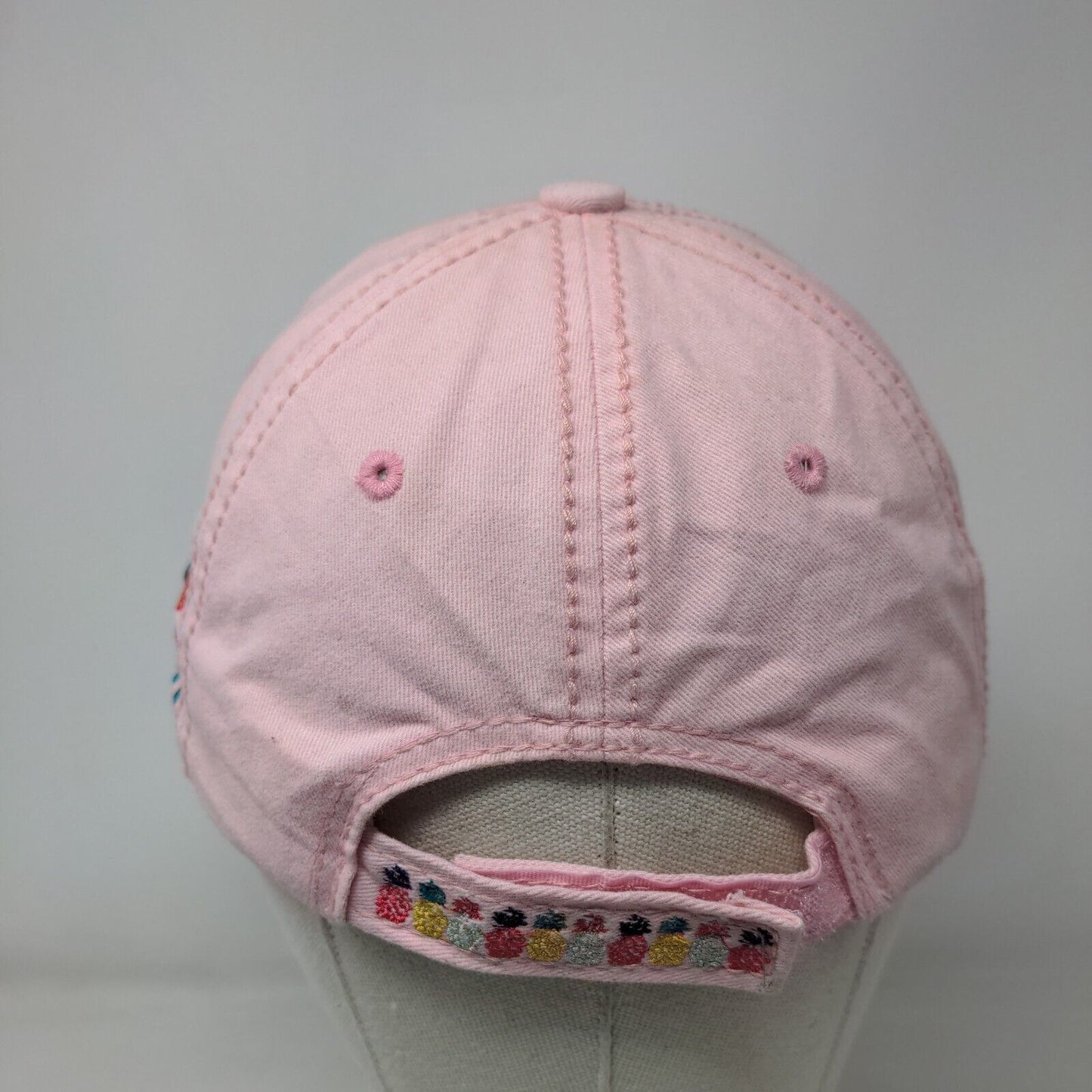 Pineapple Hello Summer Strapback Hat Pink One Size 4350 District