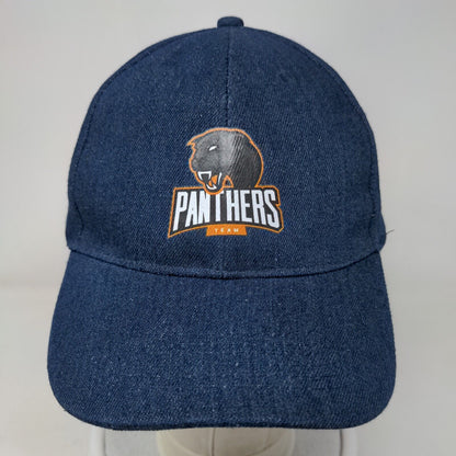 Panthers Strapback Hat Blue OSFA Adjustable Graphic Print Vitronic W/Tags