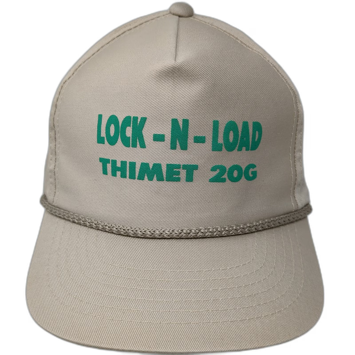 WestPro 5 Panel Beige One Size Snapback Hat Lock-N-Load Thimet 20G Rope Brim