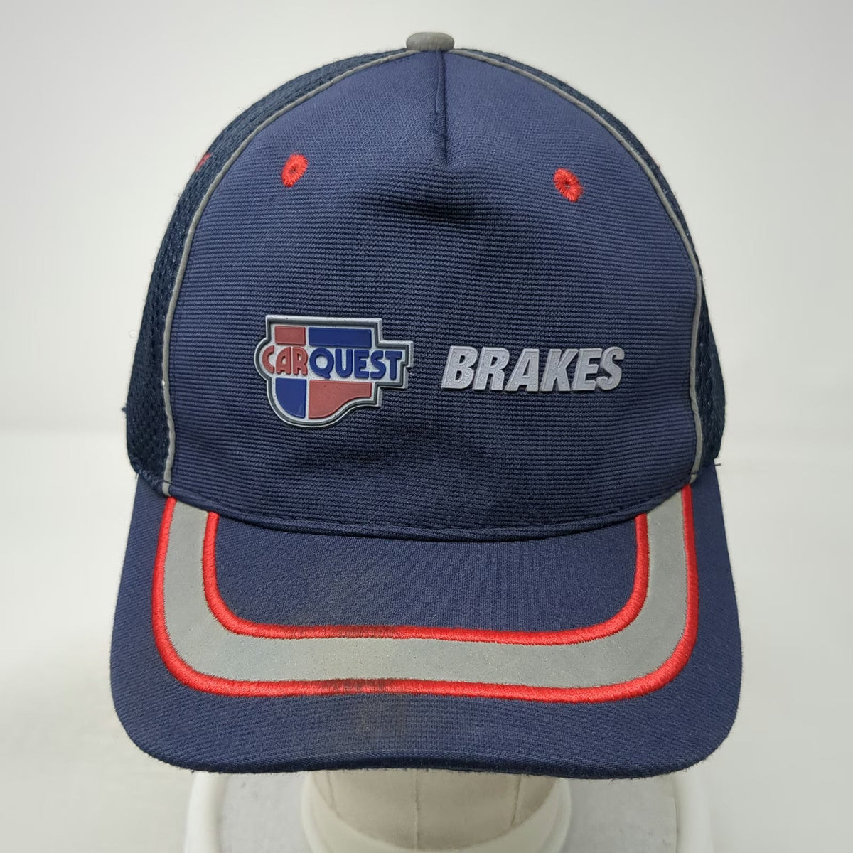 Carquest Brakes Hat 5 Panel Blue One Size Mesh Back Reflective Stripe Strapback