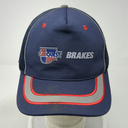 Carquest Brakes Hat 5 Panel Blue One Size Mesh Back Reflective Stripe Strapback
