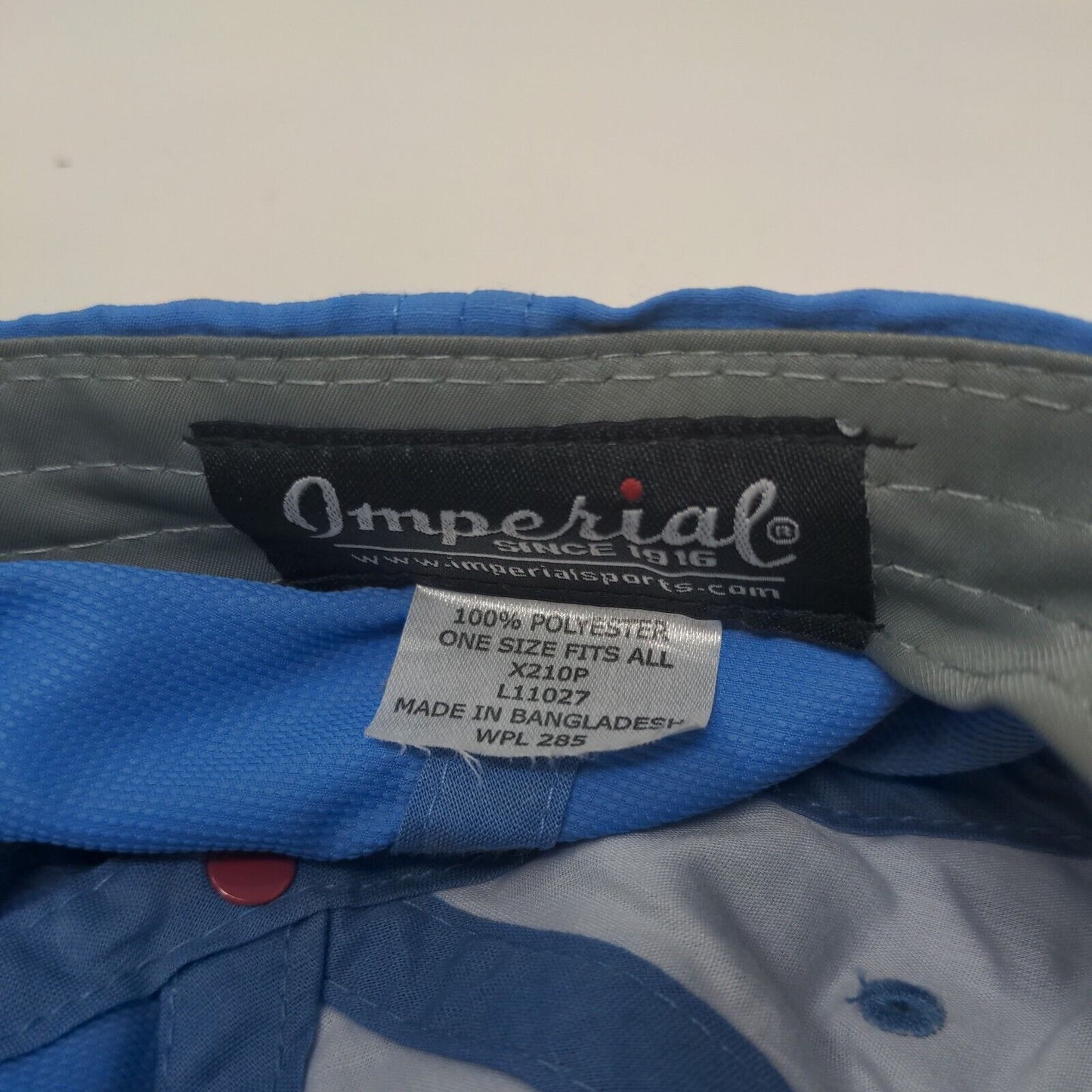 Discovery Midstream Strapback Hat Blue OSFA Embroidered Logo Imperial