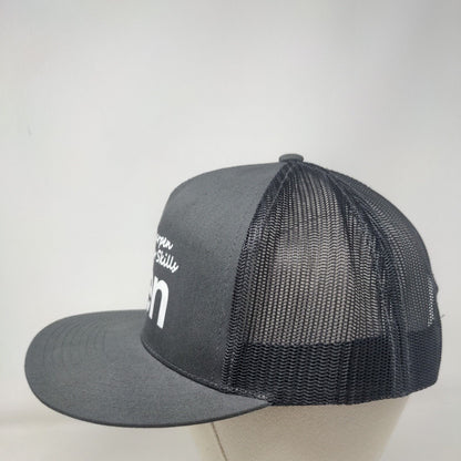 Sharpen Your Skills VTEN Snapback Trucker Hat Gray One Size Mesh Back