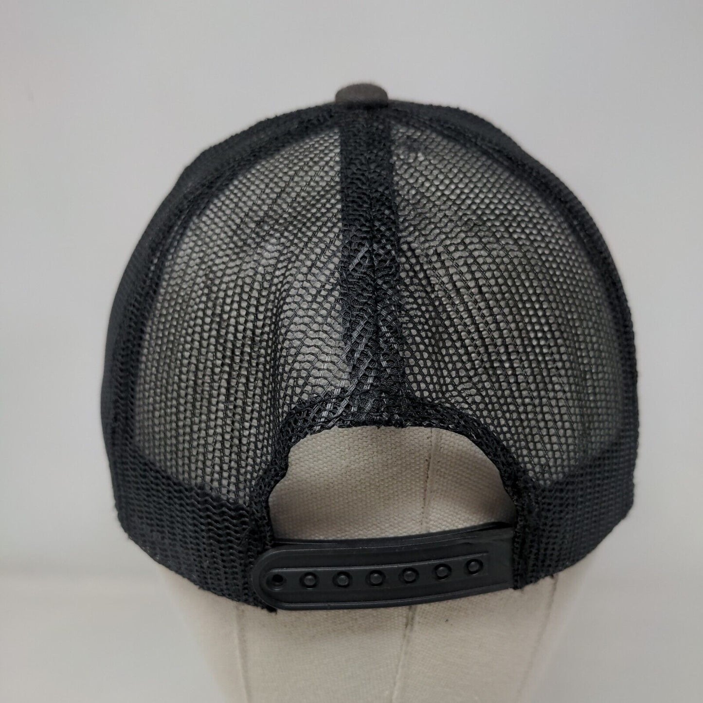 Carolina Point Snapback Mesh Back Trucker Hat Gray One Size Hit Wear