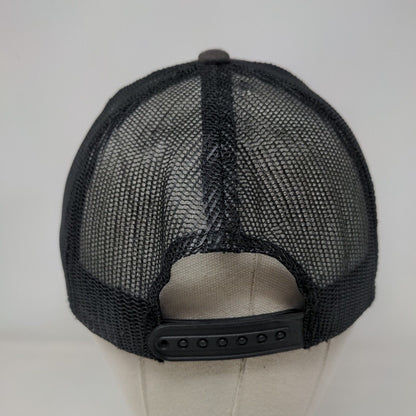 Carolina Point Snapback Mesh Back Trucker Hat Gray One Size Hit Wear