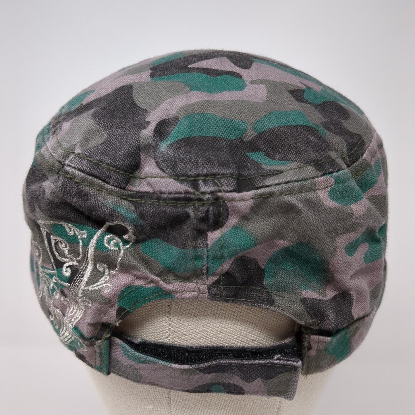 Scala Pronto Strapback Cadet Army Hat Multi One Size Camo Embroidered