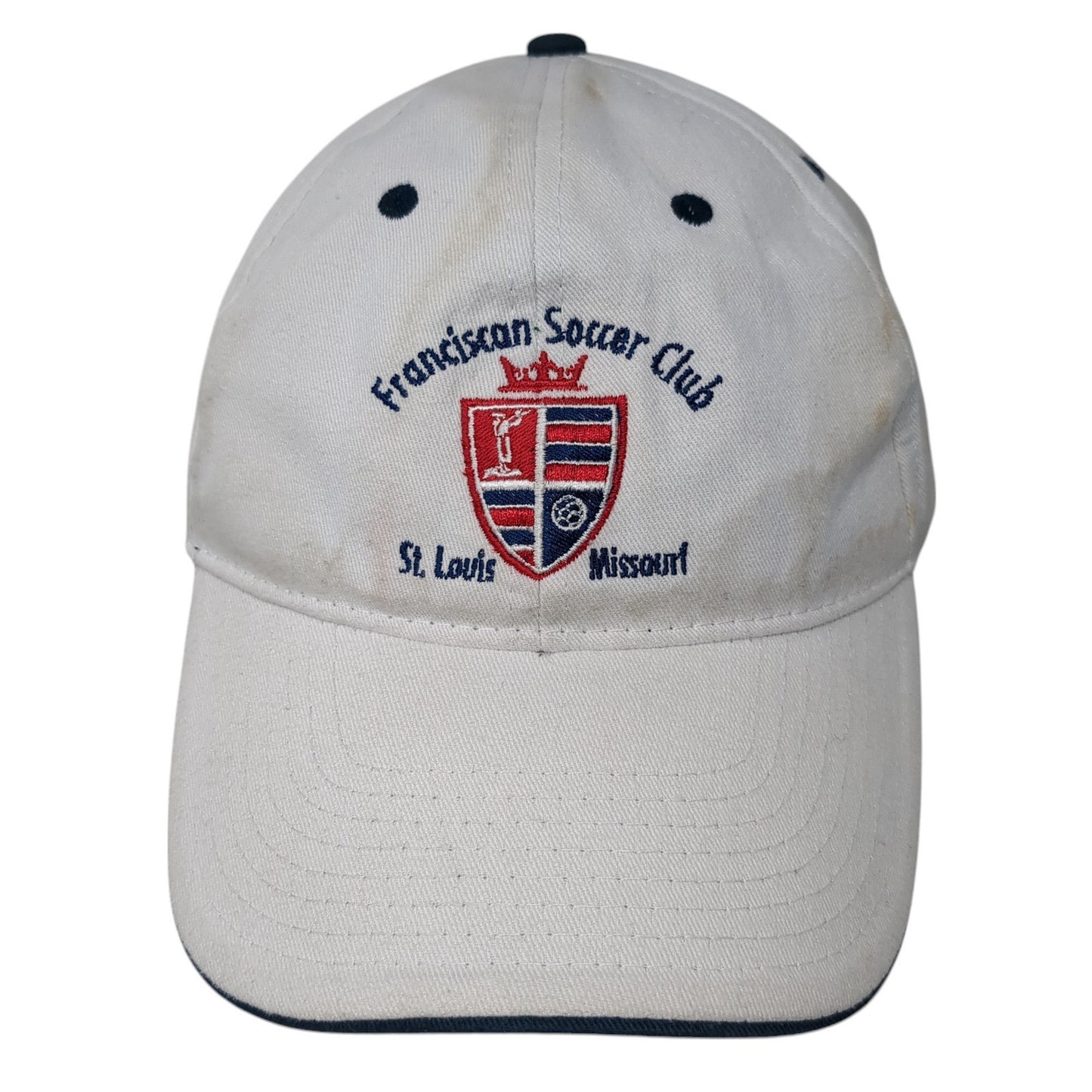 Franciscan Soccer Club St. Louis Missouri Baseball Cap White One Size Hit Wear