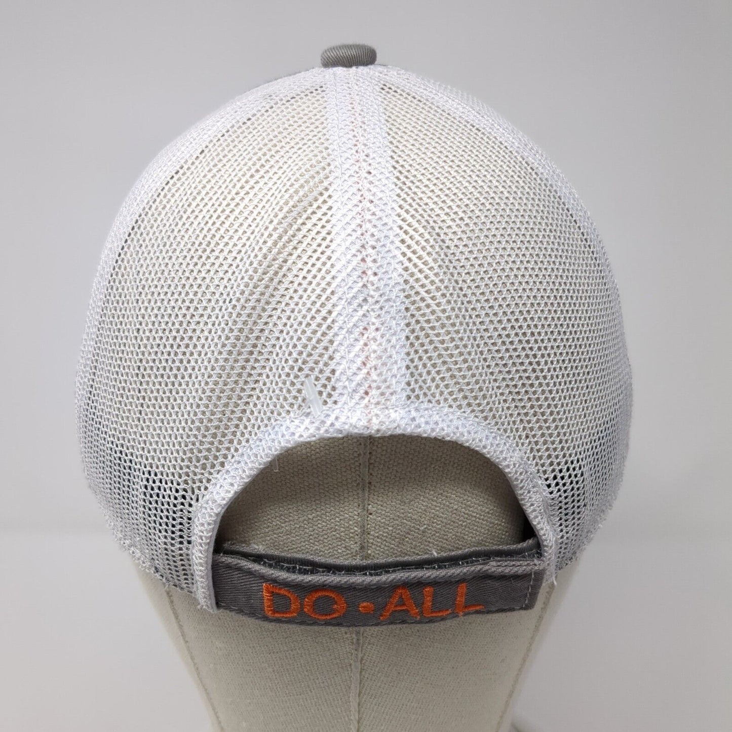Do All Outdoors Strapback Trucker Hat Gray One Size Mesh Back Outdoor Cap