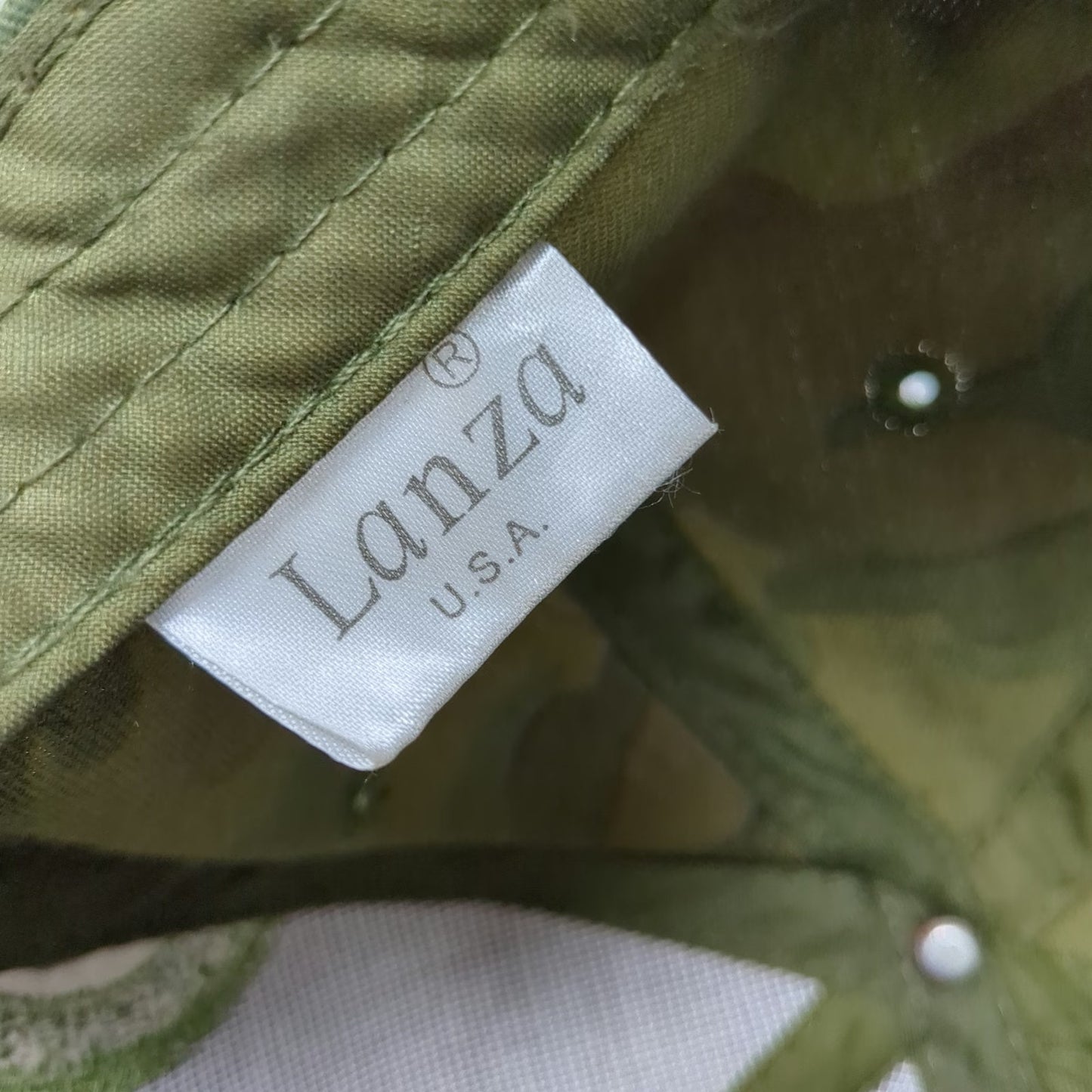 Lanza San Francisco SF Camo Green Baseball Cap One Size Strapback Souvenir Hat
