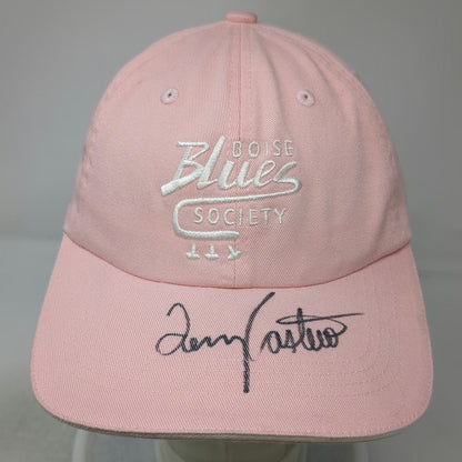 Port Authority Baseball Cap Pink One Size Boise Blues Society Trumpet Music Hat