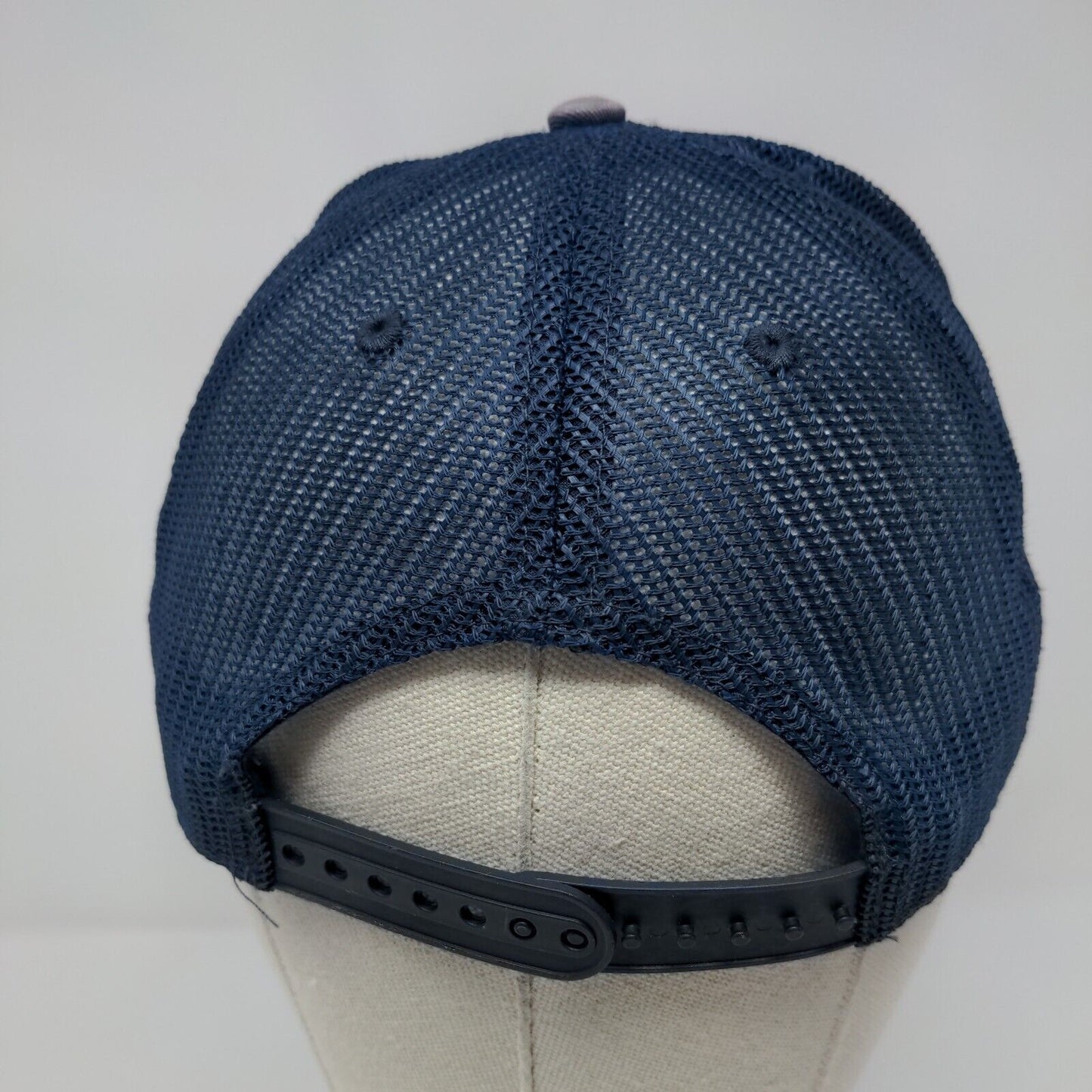 NASA Snapback Trucker Hat Blue OSFA Adjustable Embroidered Patriotic Mesh Back