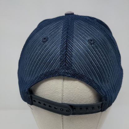 NASA Snapback Trucker Hat Blue OSFA Adjustable Embroidered Patriotic Mesh Back