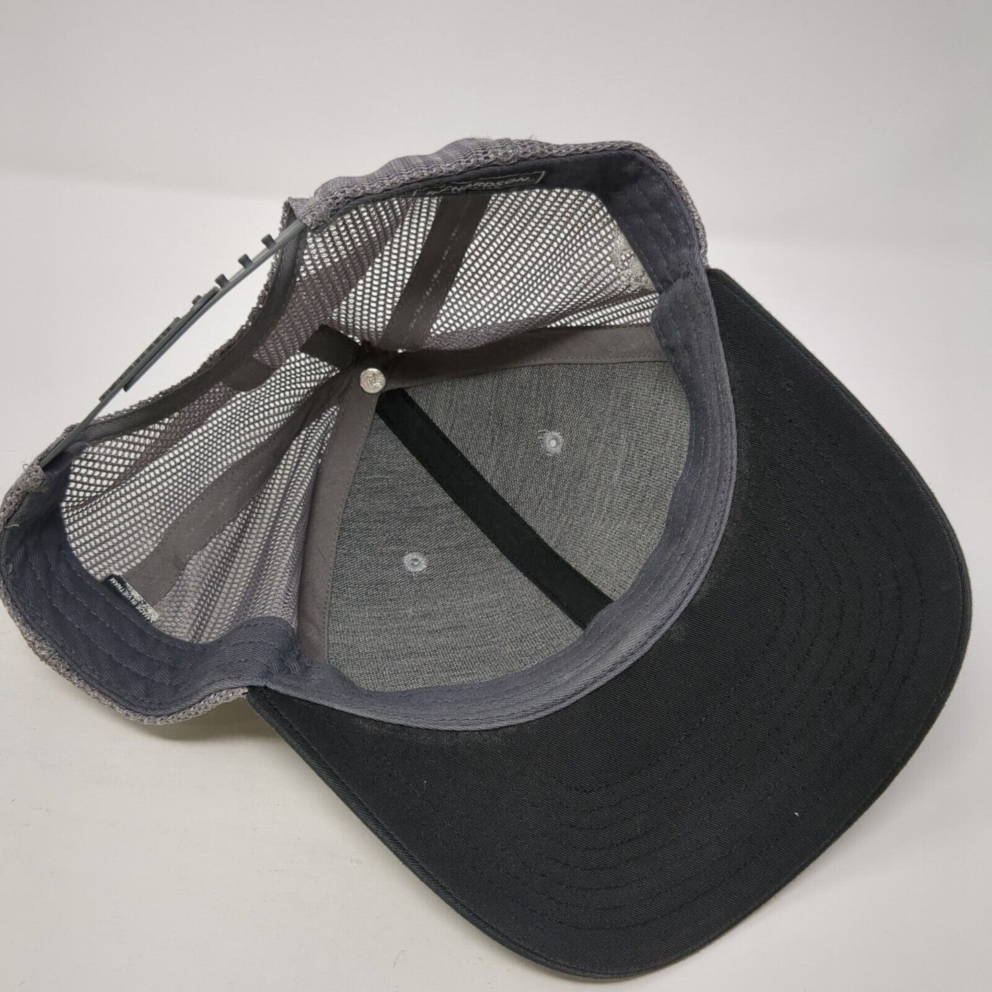 Richardson Snapback Trucker Hat Gray One Size Mesh Back Logo Patch
