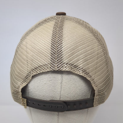 Yeti Coolers Snapback Trucker Hat Brown OS Adjustable Embroidered Mesh Back
