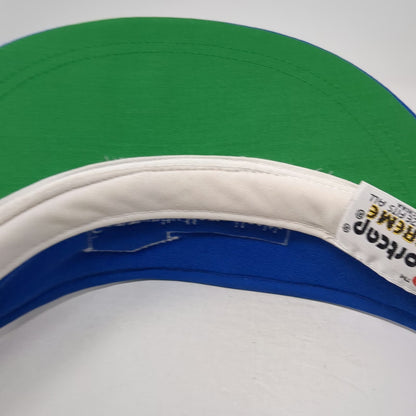 Sportcap Supreme Visor Blue One Size Community Home Health Hat Green Underbrim