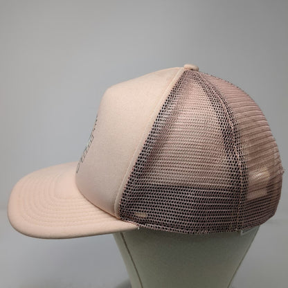 Vans Trucker Hat Pink One Size Off The Wall Palm Tree Graphic Mesh Snapback Logo