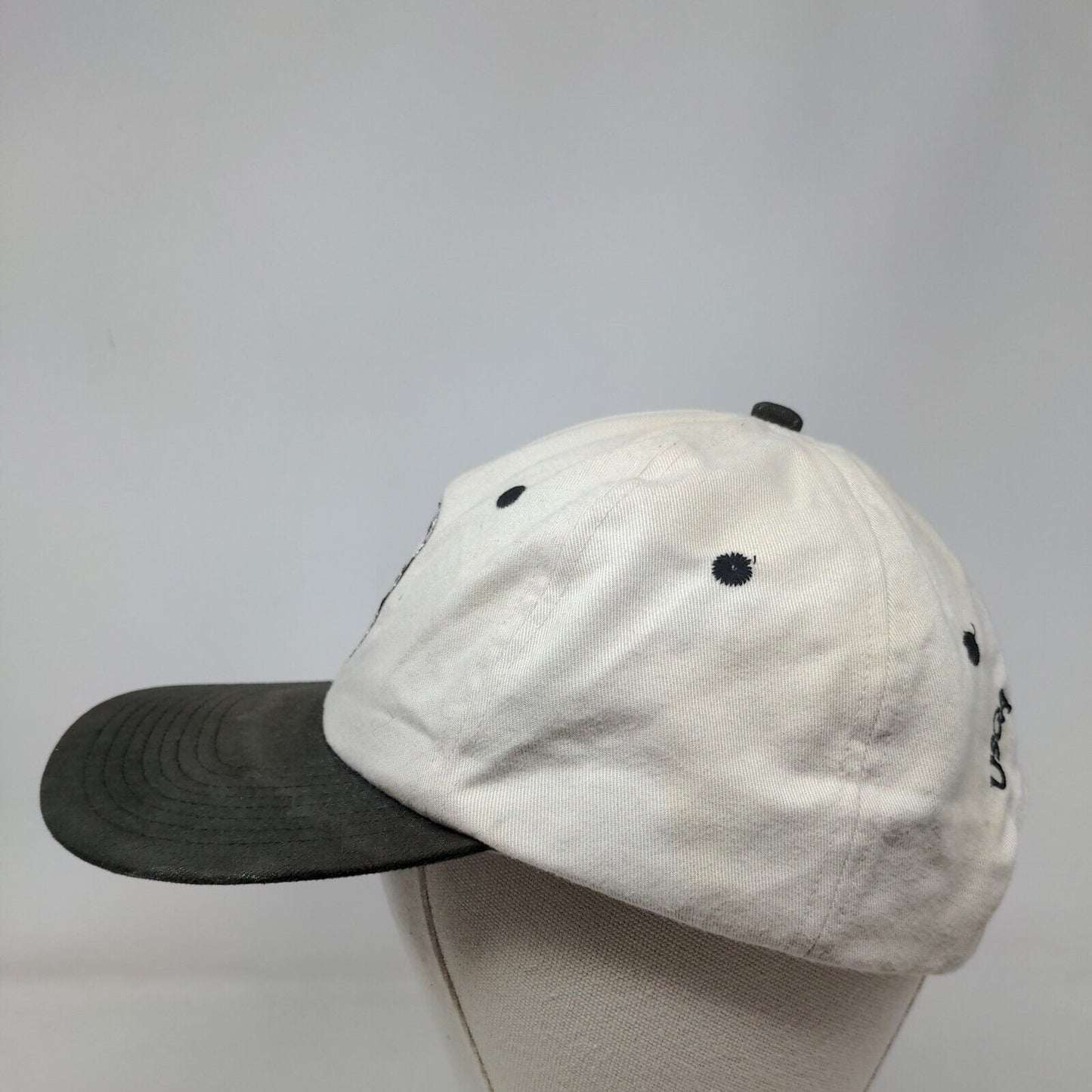 2002 US Open Bethpage Black Slideback Hat Cream One Size USGA Vintage Made USA