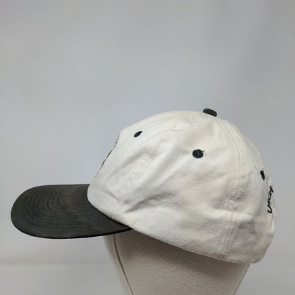 2002 US Open Bethpage Black Slideback Hat Cream One Size USGA Vintage Made USA