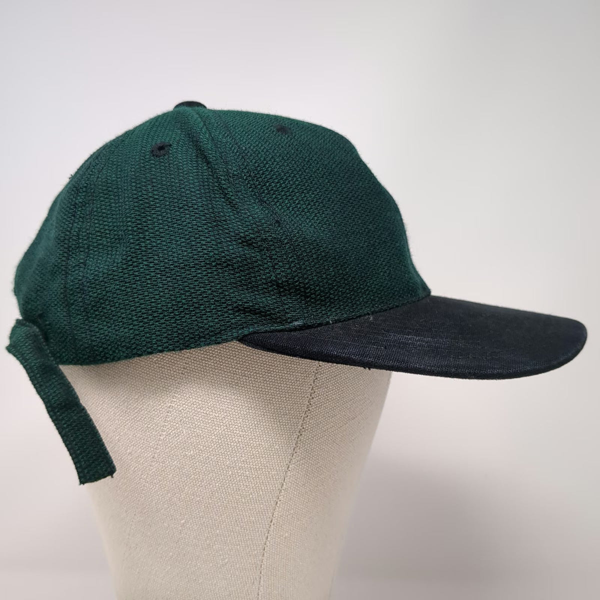 Luna Pier Baseball Cap Green Black One Size Two Tone Textured Hat Slideback