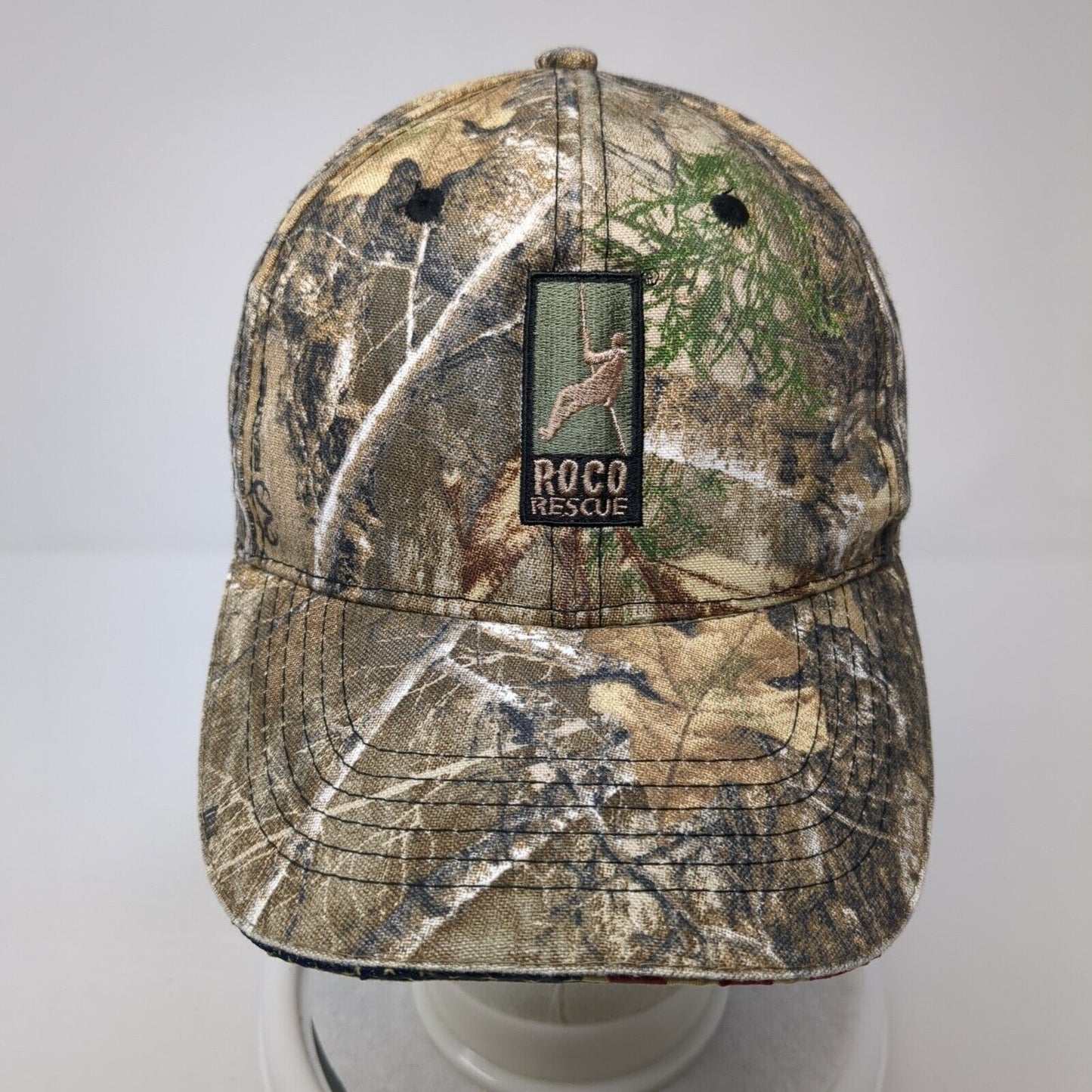 Roco Rescue Strapback Hat Camo One Size Adjustable Realtree Outdoor Cap